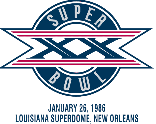 Super Bowl XX Logo vinyl decal